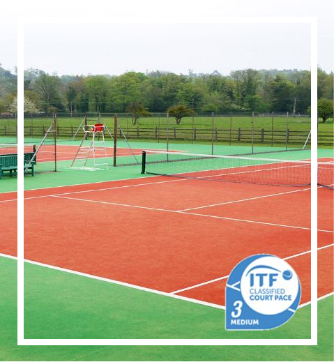 Superficies artificiales para canchas de tenis